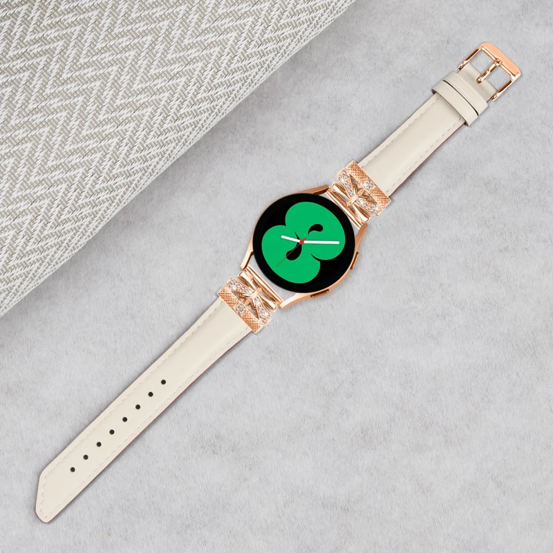 Huami Amazfit Cheetah Pro Rose Gold Buckle Wrist Band 20mm Genuine Cowhide Leather Butterfly Watch Strap