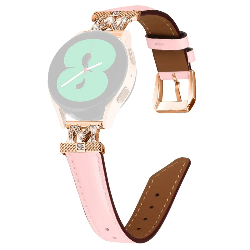 Huami Amazfit Cheetah Pro Replacement Strap with Rose Gold Buckle 20mm M-Shape Connector Watch Band