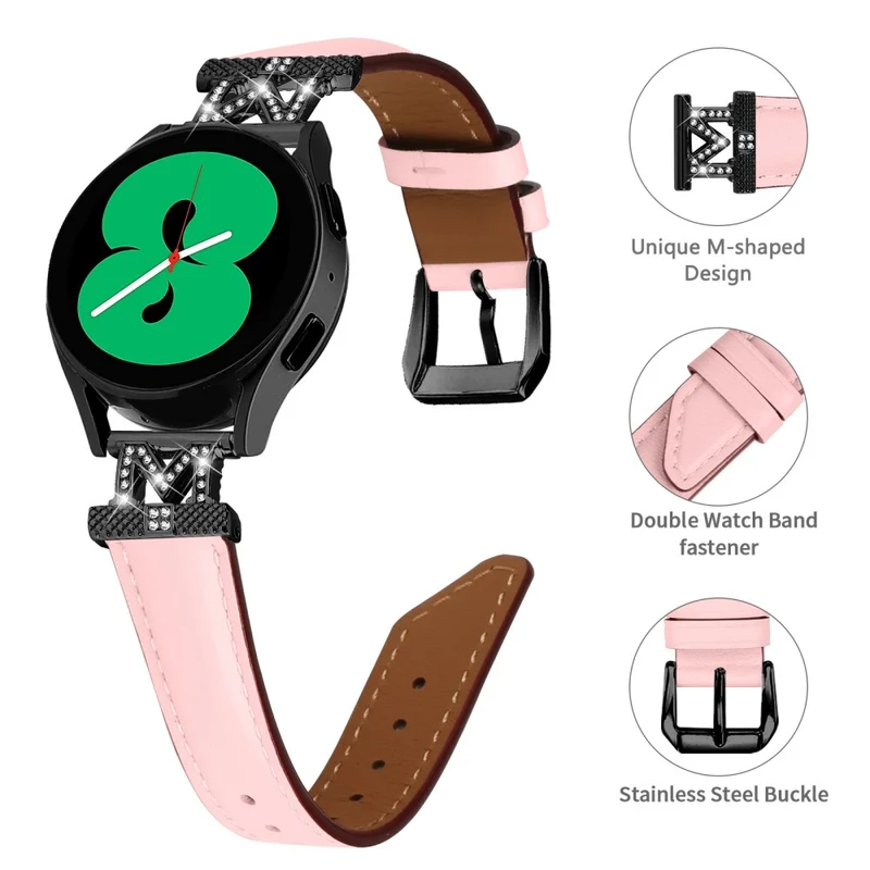 Black Buckle Watch Strap Huami Amazfit Cheetah Pro M-Shape Connector 20mm Watch Band