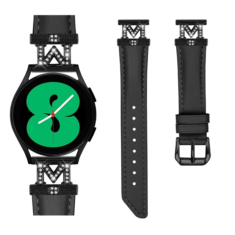 Black Buckle Watch Strap Huami Amazfit Cheetah Pro M-Shape Connector 20mm Watch Band