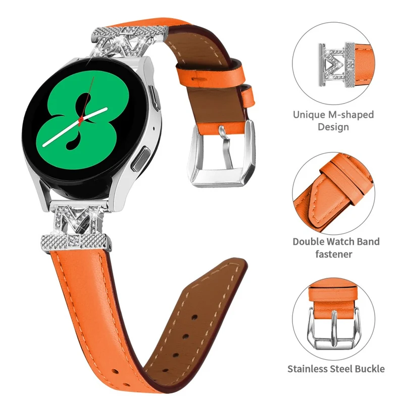 20mm M-Shape Connector Watch Strap Huami Amazfit Cheetah Pro Replacement Watch Band with Silver Buckle
