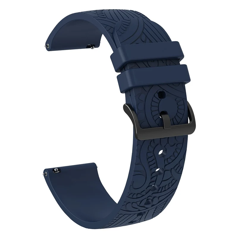 Garmin Vivomove / Samsung Gear Sport / Pebble 2 / Huawei Watch 2 Patten Silicone Strap 20mm Watchband - Mint Green