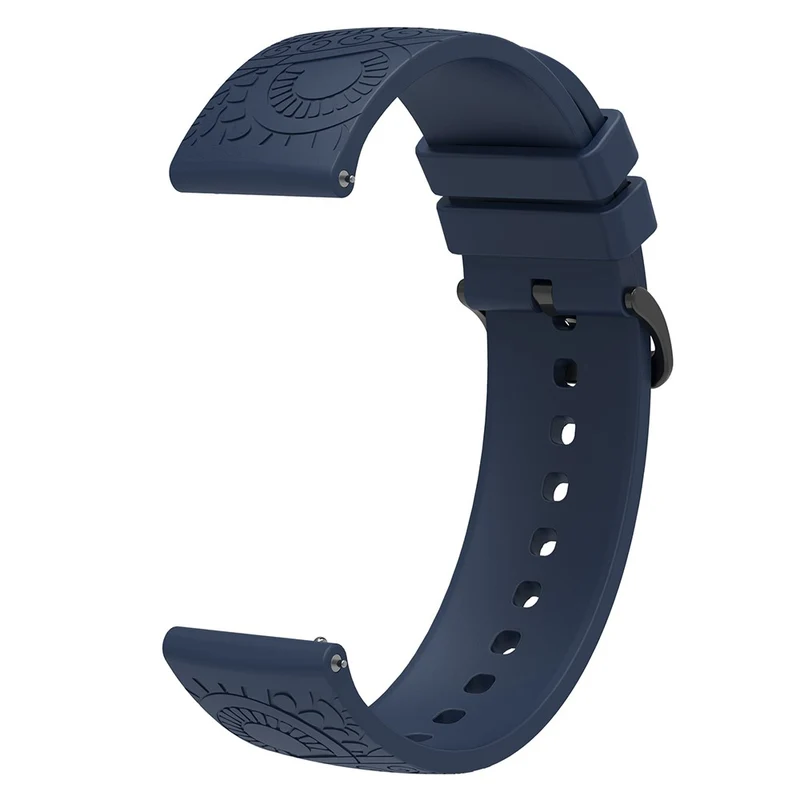 Garmin Vivomove / Samsung Gear Sport / Pebble 2 / Huawei Watch 2 Patten Silicone Strap 20mm Watchband - Mint Green