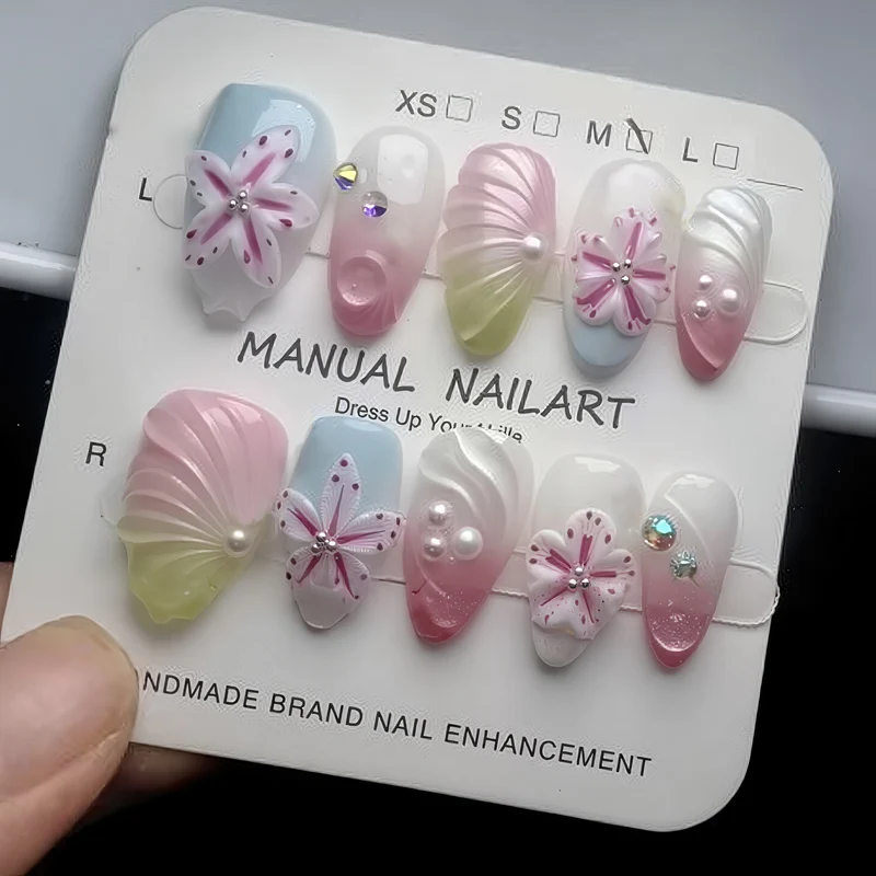 Floral Art Press-On Nageldesign Set
