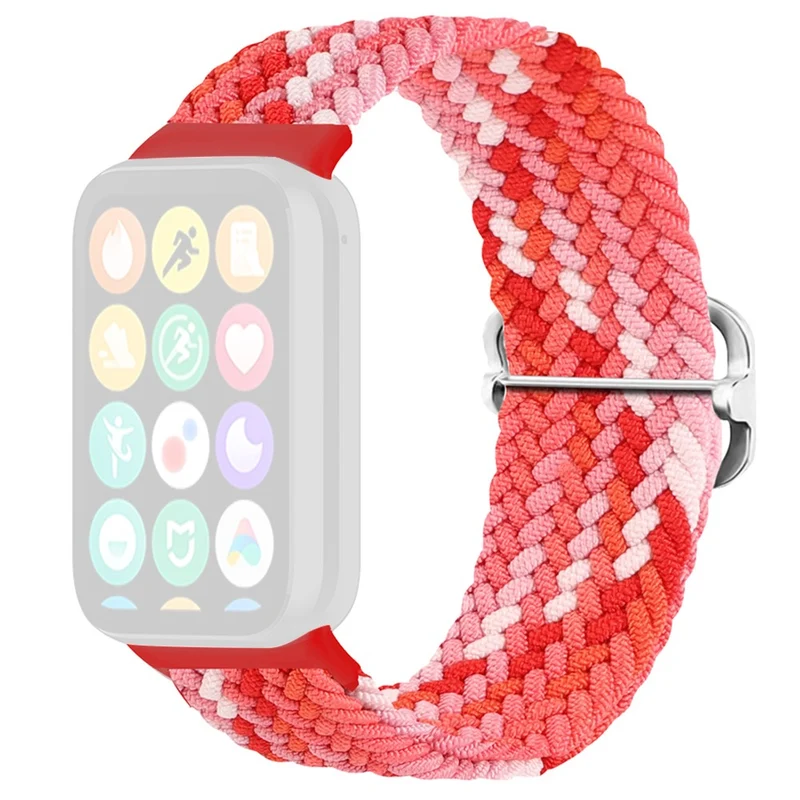 Xiaomi Smart Band 8 Pro Nylon Watch Band Adjustable Woven Strap - Official Rainbow