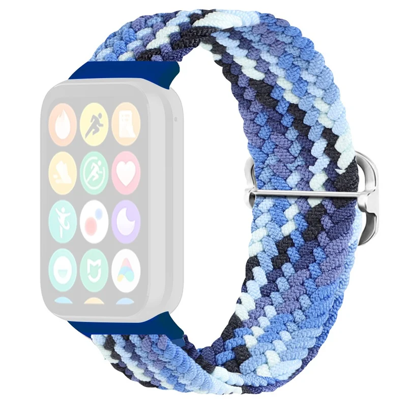 Xiaomi Smart Band 8 Pro Nylon Watch Band Adjustable Woven Strap - Official Rainbow