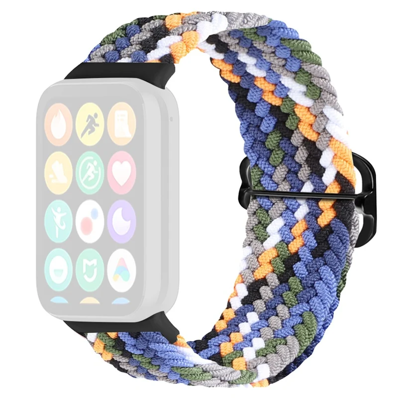 Xiaomi Smart Band 8 Pro Nylon Watch Band Adjustable Woven Strap - Official Rainbow