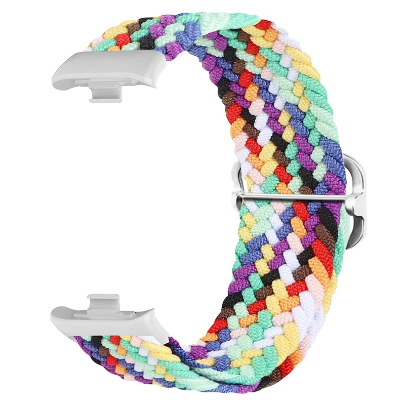 Xiaomi Smart Band 8 Pro Nylon Watch Band Adjustable Woven Strap - Official Rainbow