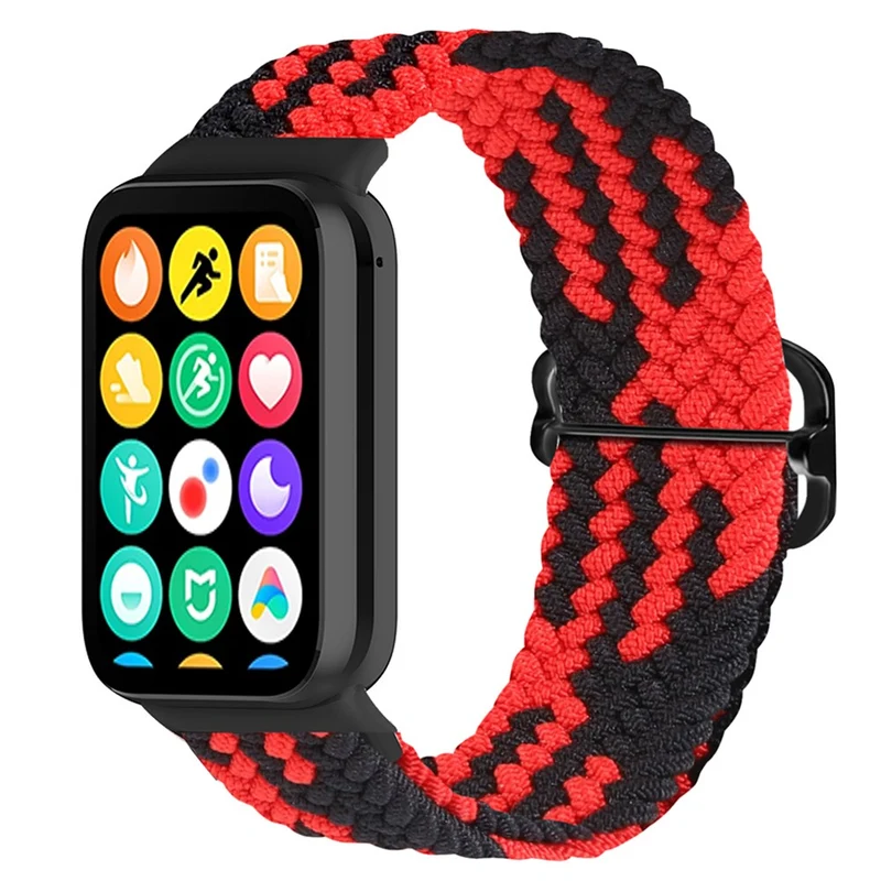 Xiaomi Smart Band 8 Pro Nylon Watch Band Adjustable Woven Strap - Official Rainbow