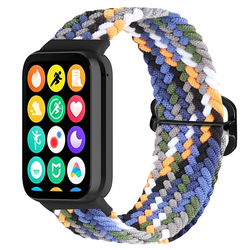 Xiaomi Smart Band 8 Pro Nylon Watch Band Adjustable Woven Strap - Official Rainbow