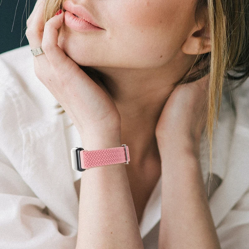Xiaomi Smart Band 8 Pro Nylon Watch Band Adjustable Woven Strap - Official Rainbow