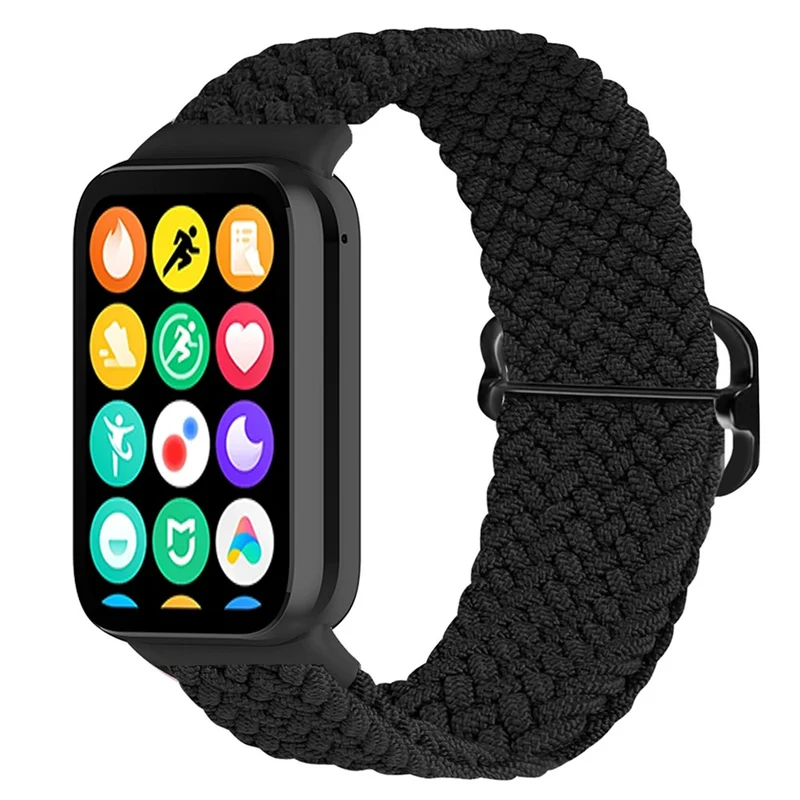Xiaomi Smart Band 8 Pro Nylon Watch Band Adjustable Woven Strap - Official Rainbow
