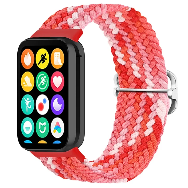Xiaomi Smart Band 8 Pro Nylon Watch Band Adjustable Woven Strap - Official Rainbow