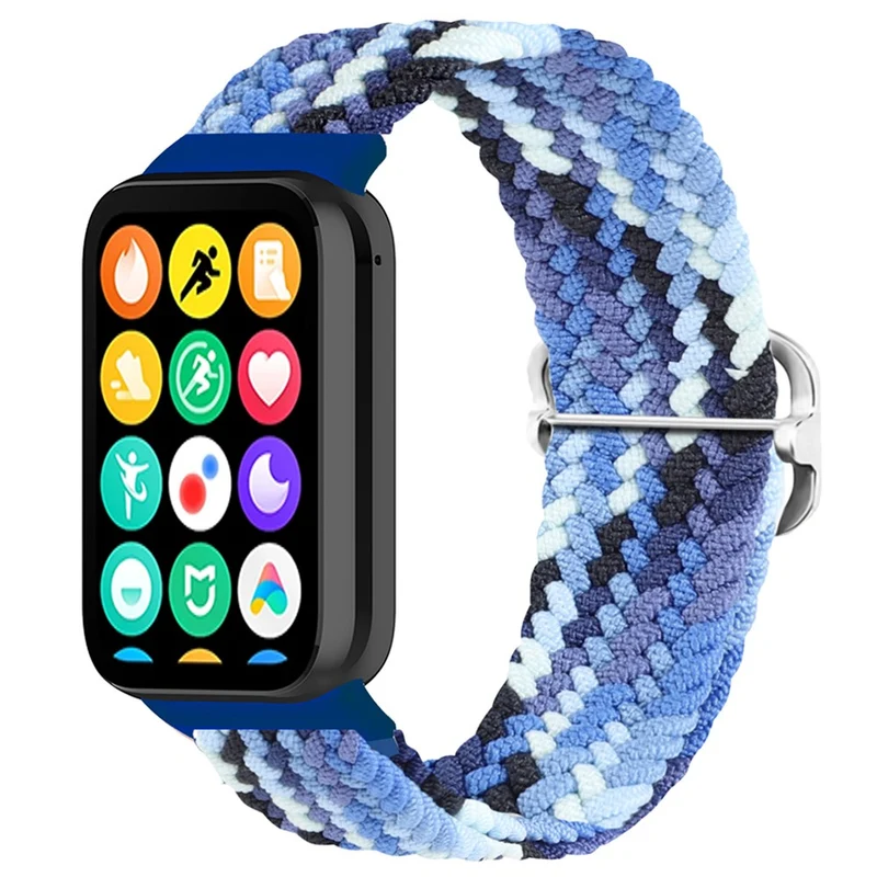 Xiaomi Smart Band 8 Pro Nylon Watch Band Adjustable Woven Strap - Official Rainbow