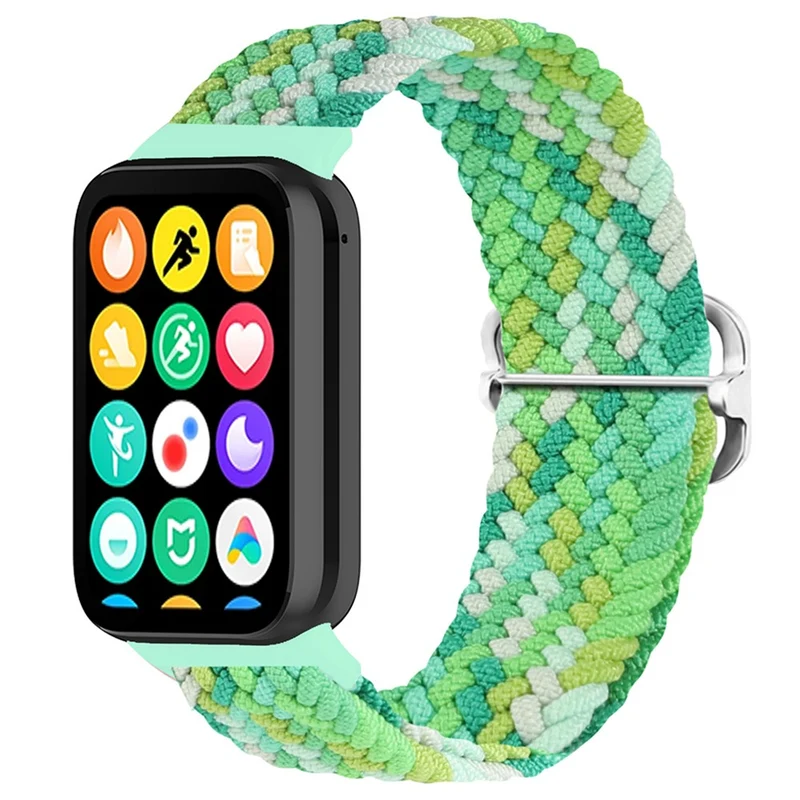 Xiaomi Smart Band 8 Pro Nylon Watch Band Adjustable Woven Strap - Official Rainbow