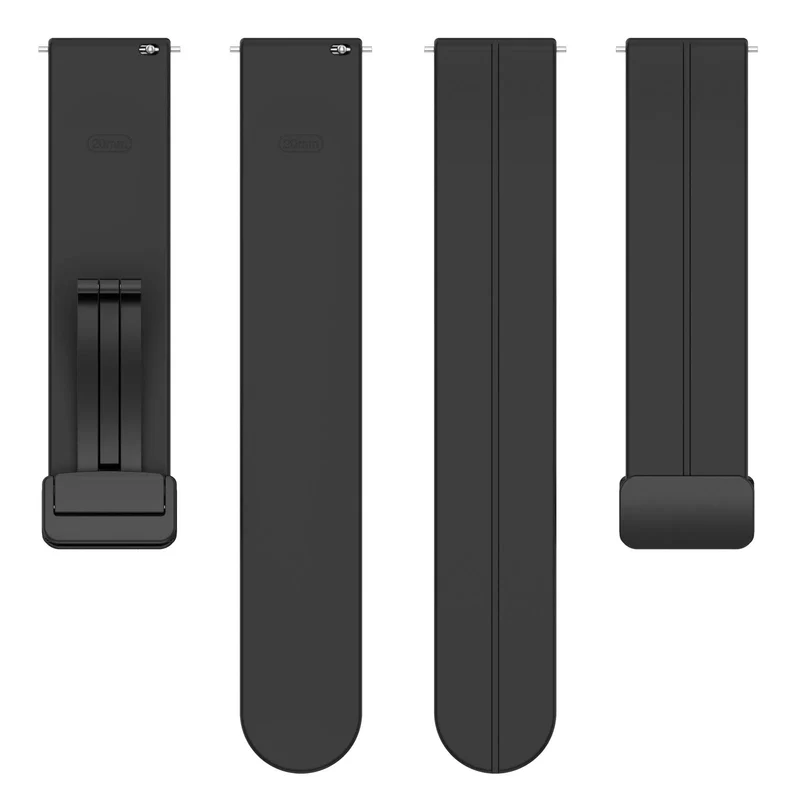 Amazfit Cheetah 2 Ultra Silikonarmband D-Schnalle (Schwarz)