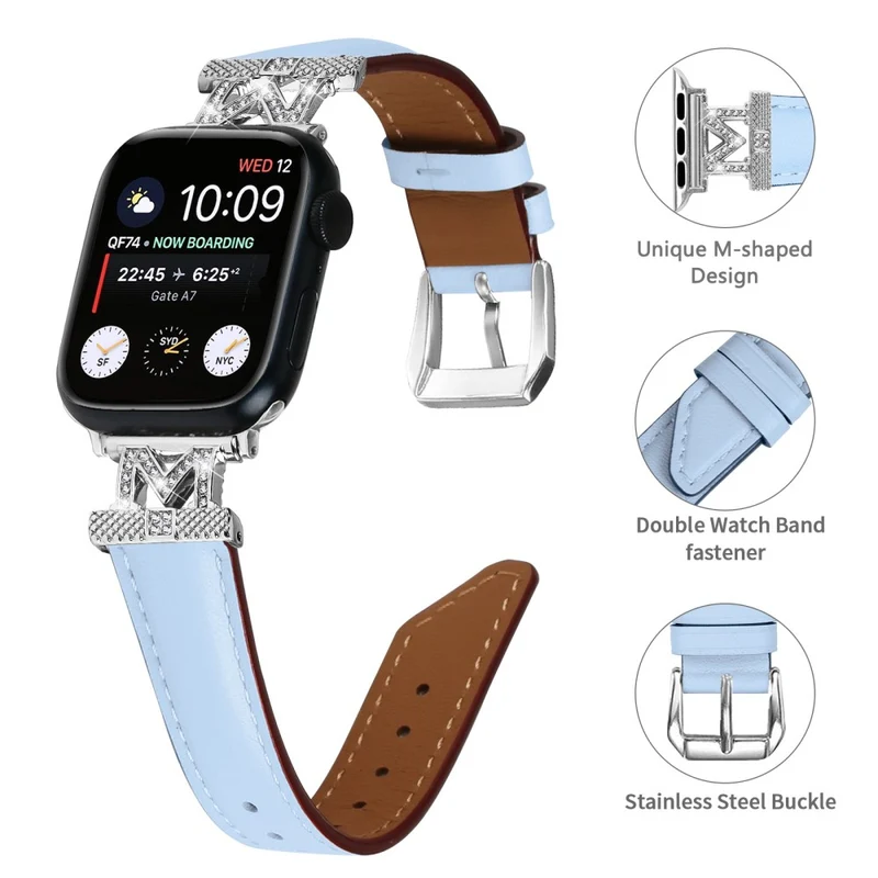 Apple Watch Universal 41mm/40mm/38mm Silver Buckle Watch Band