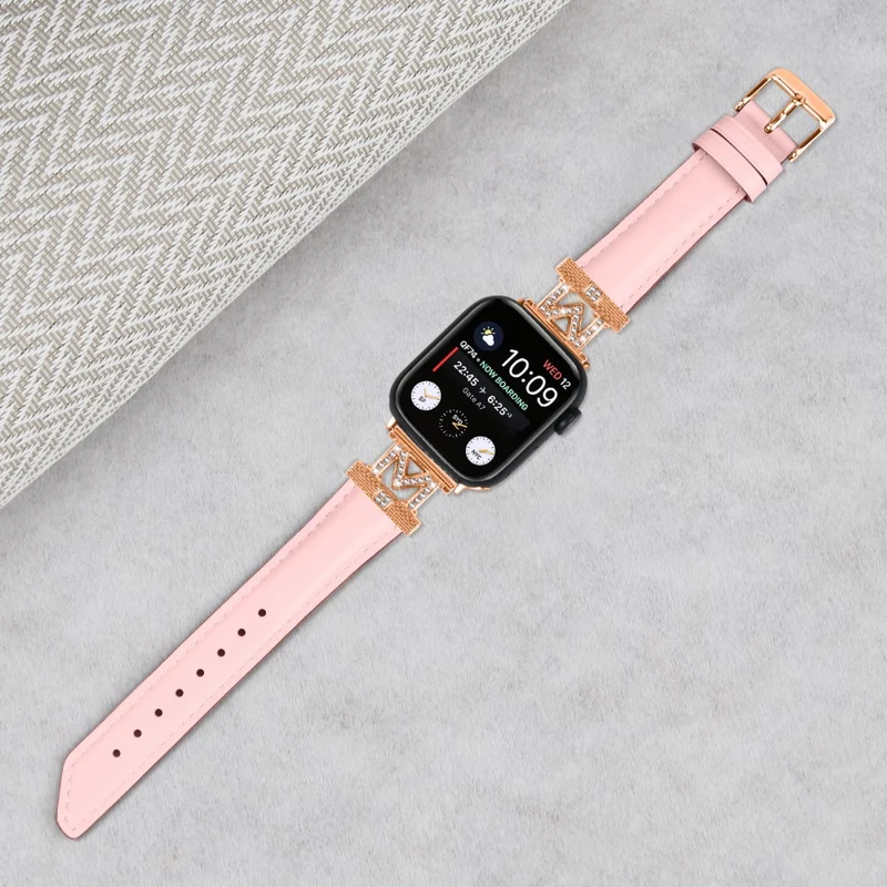 Rose Gold Buckle Strap Apple Watch Universal 41mm/40mm/38mm Watch Band