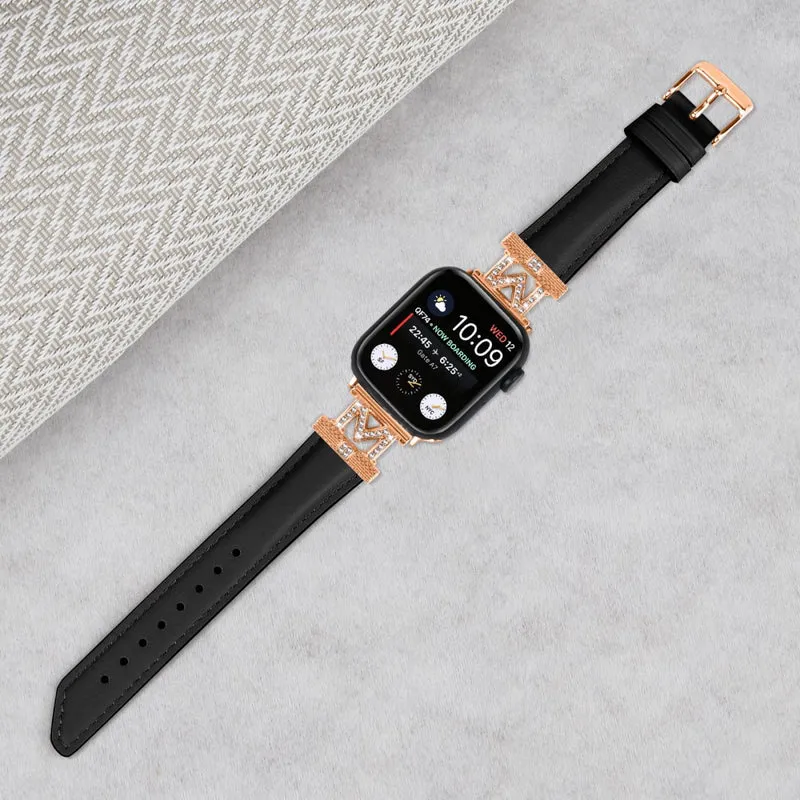 Rose Gold Buckle Strap Apple Watch Universal 41mm/40mm/38mm Watch Band