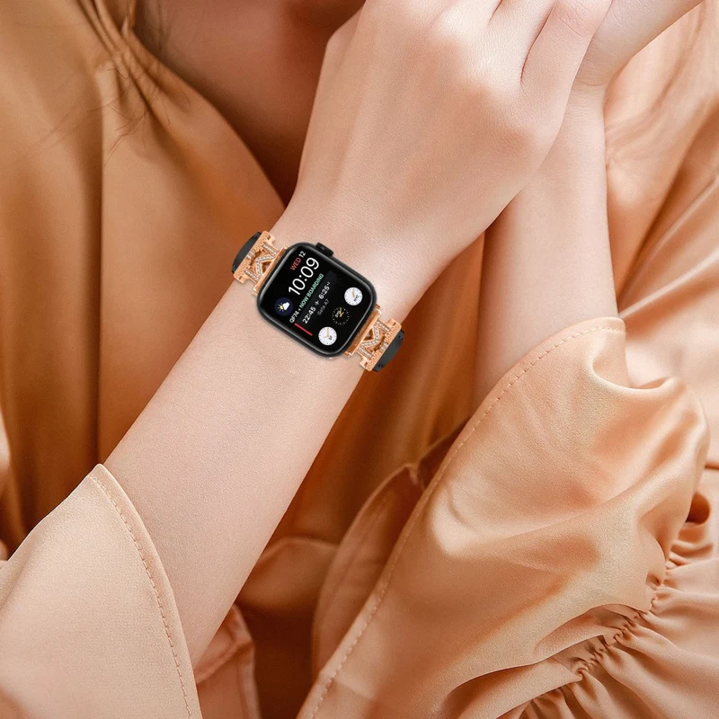 Rose Gold Buckle Strap Apple Watch Universal 41mm/40mm/38mm Watch Band