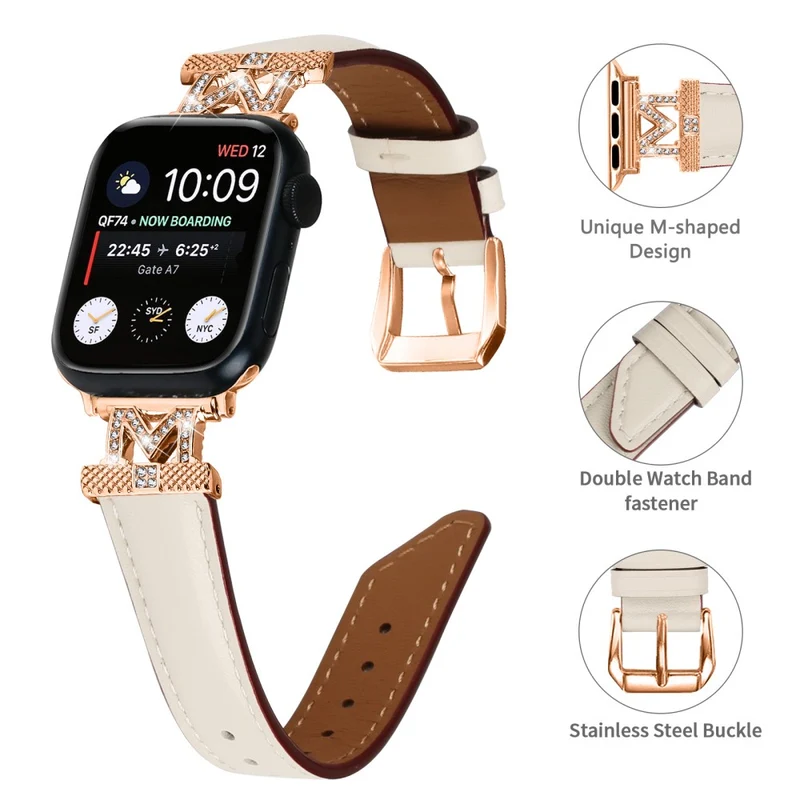 Rose Gold Buckle Strap Apple Watch Universal 41mm/40mm/38mm Watch Band