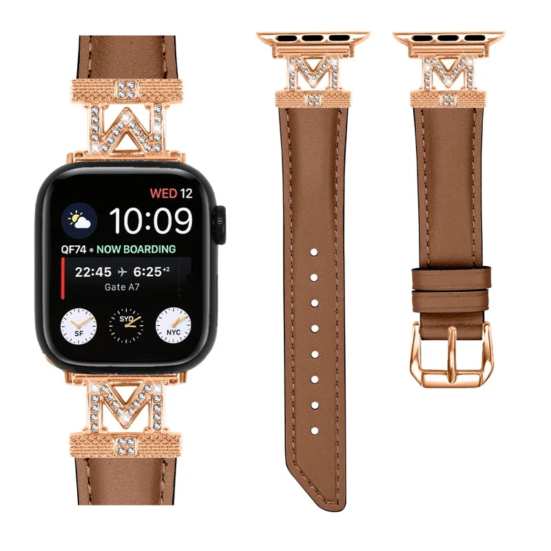 Rose Gold Buckle Strap Apple Watch Universal 41mm/40mm/38mm Watch Band