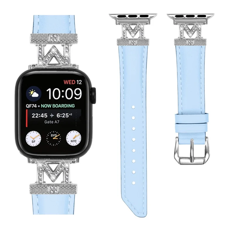 Watch Strap Apple Watch Universal 49mm/45mm/42mm Watchband with Silver Buckle
