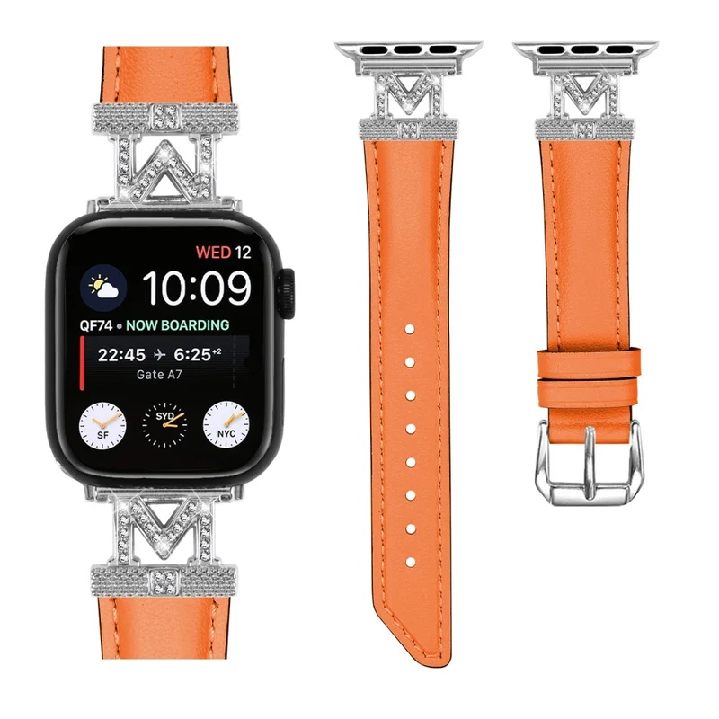 Watch Strap Apple Watch Universal 49mm/45mm/42mm Watchband with Silver Buckle