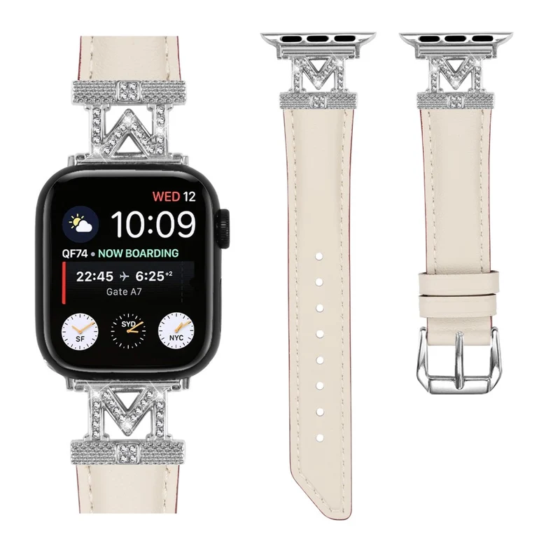 Watch Strap Apple Watch Universal 49mm/45mm/42mm Watchband with Silver Buckle