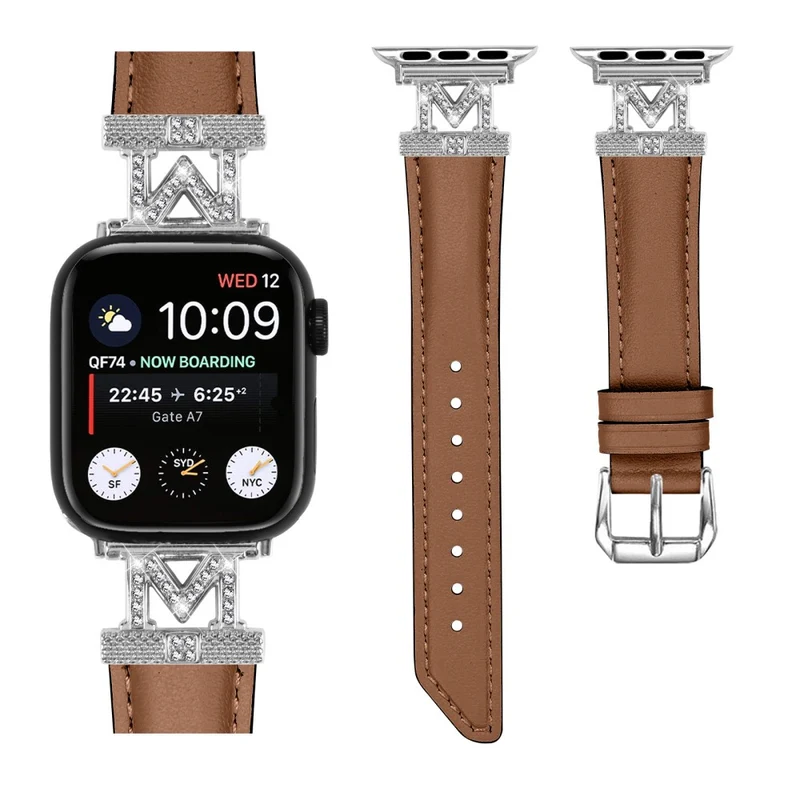 Watch Strap Apple Watch Universal 49mm/45mm/42mm Watchband with Silver Buckle