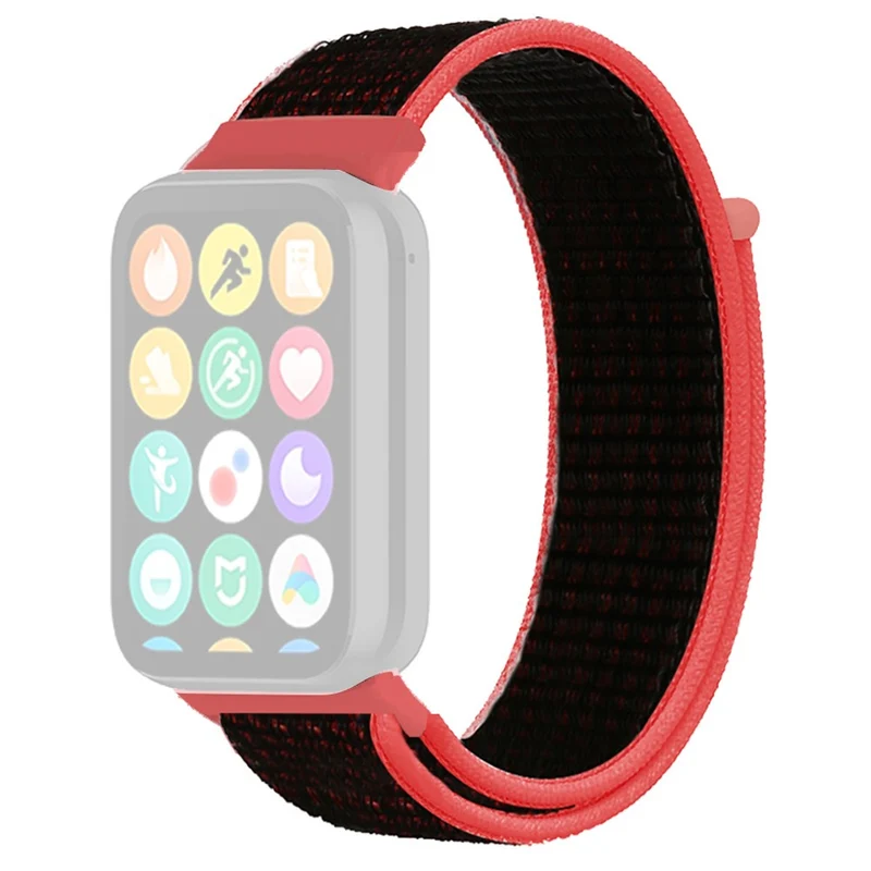 Xiaomi Smart Band 8 Pro / Redmi Watch 4 Nylon Loop Watch Band Breathable Sport Strap - Rainbow