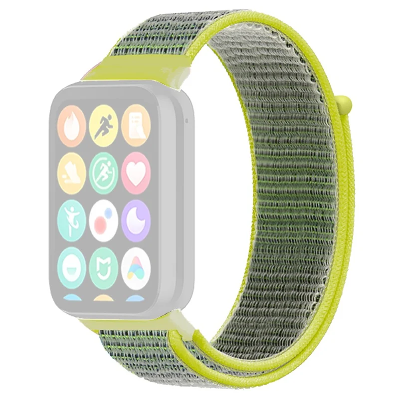 Xiaomi Smart Band 8 Pro / Redmi Watch 4 Nylon Loop Watch Band Breathable Sport Strap - Rainbow