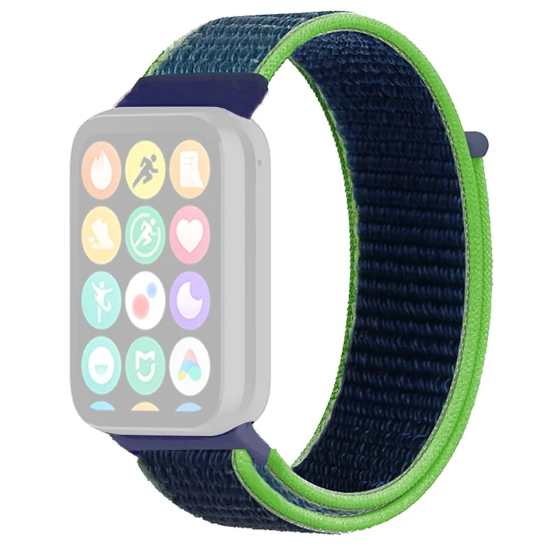 Xiaomi Smart Band 8 Pro / Redmi Watch 4 Nylon Loop Watch Band Breathable Sport Strap - Rainbow