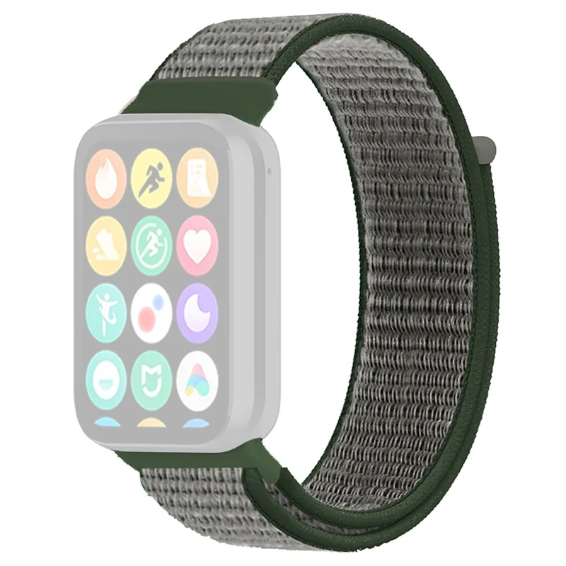 Xiaomi Smart Band 8 Pro / Redmi Watch 4 Nylon Loop Watch Band Breathable Sport Strap - Rainbow