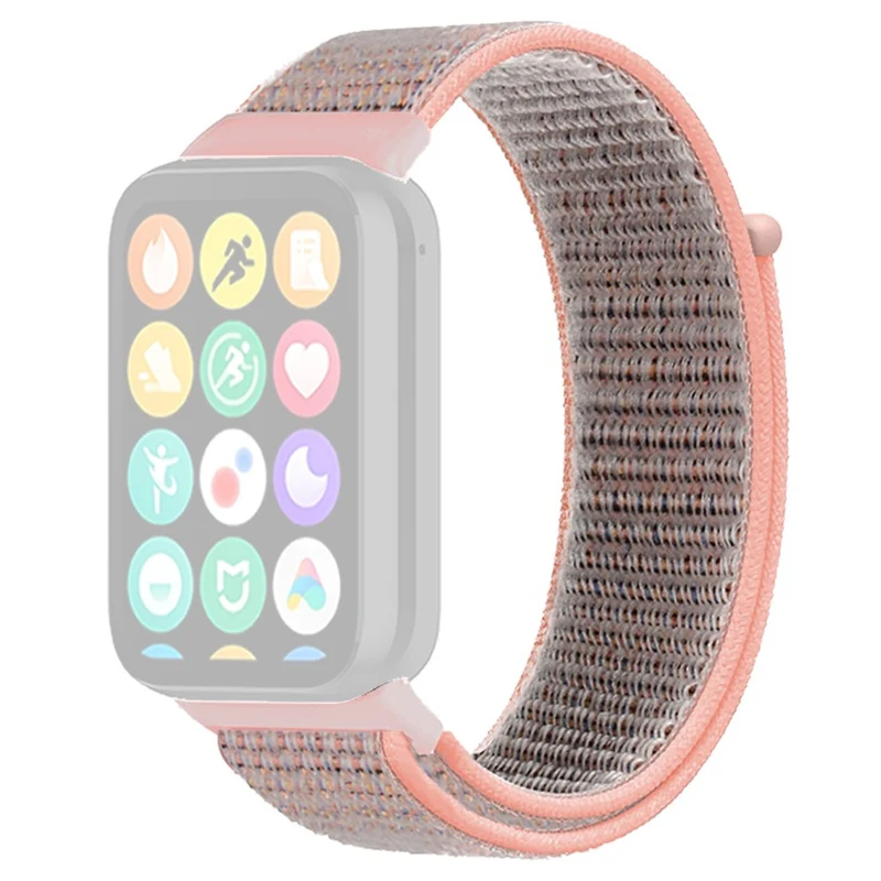 Xiaomi Smart Band 8 Pro / Redmi Watch 4 Nylon Loop Watch Band Breathable Sport Strap - Rainbow