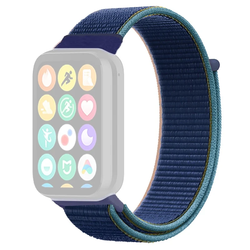 Xiaomi Smart Band 8 Pro / Redmi Watch 4 Nylon Loop Watch Band Breathable Sport Strap - Rainbow