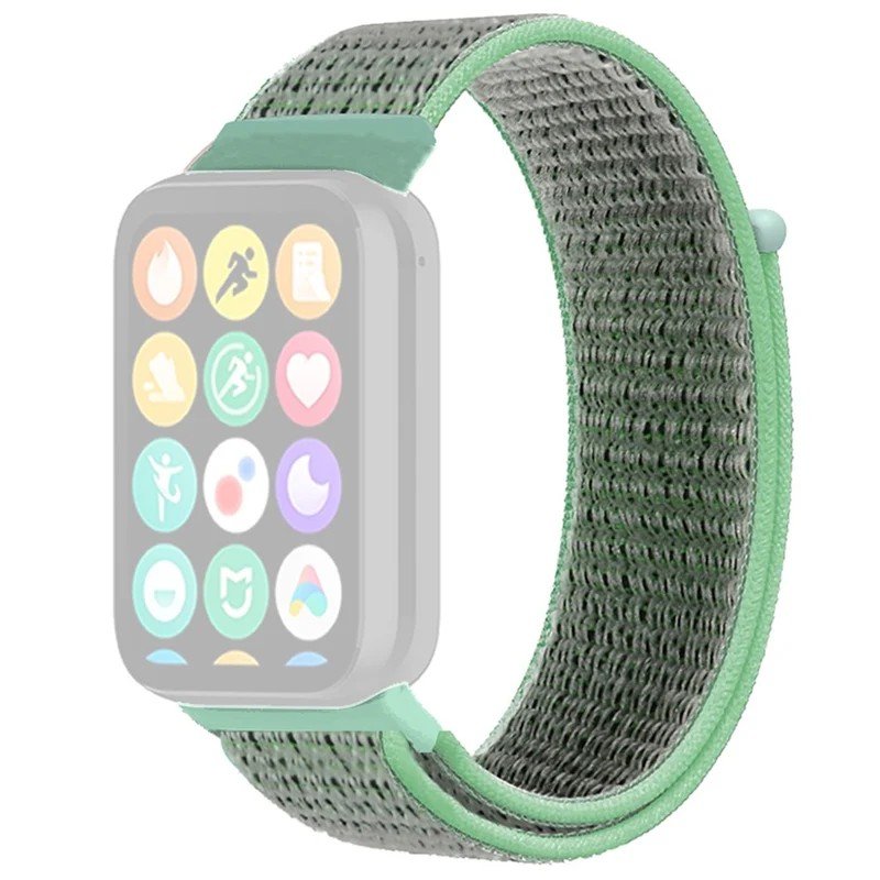 Xiaomi Smart Band 8 Pro / Redmi Watch 4 Nylon Loop Watch Band Breathable Sport Strap - Rainbow