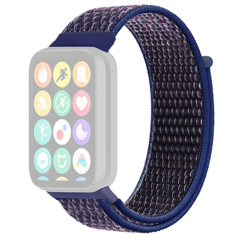 Xiaomi Smart Band 8 Pro / Redmi Watch 4 Nylon Loop Watch Band Breathable Sport Strap - Rainbow