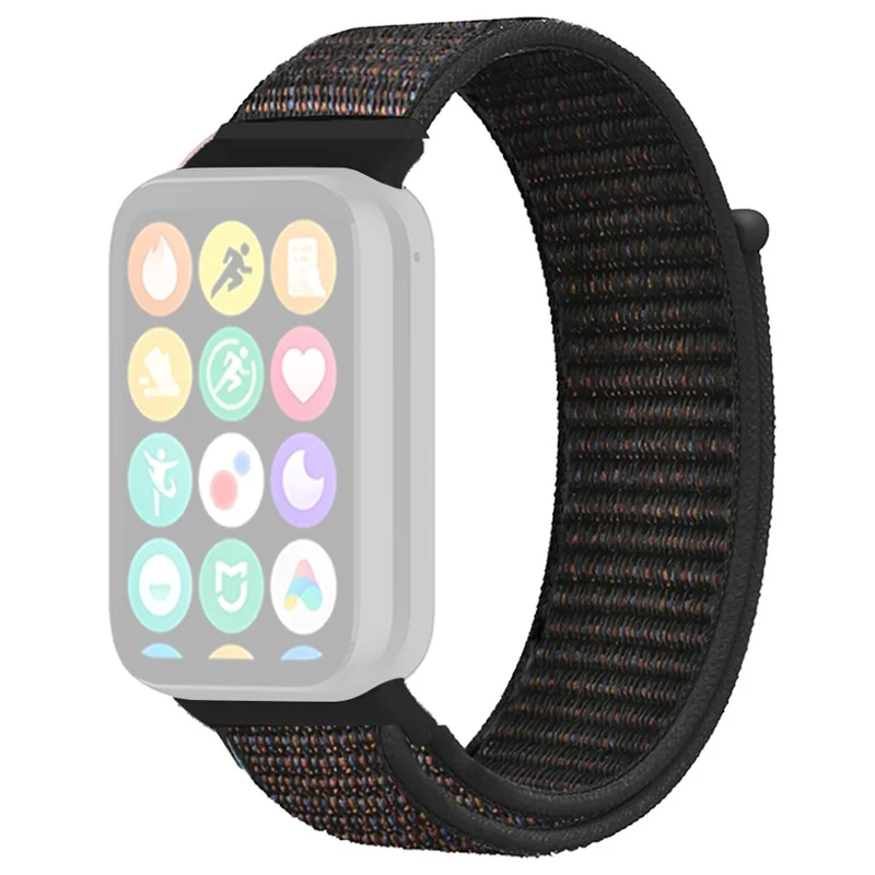 Xiaomi Smart Band 8 Pro / Redmi Watch 4 Nylon Loop Watch Band Breathable Sport Strap - Rainbow