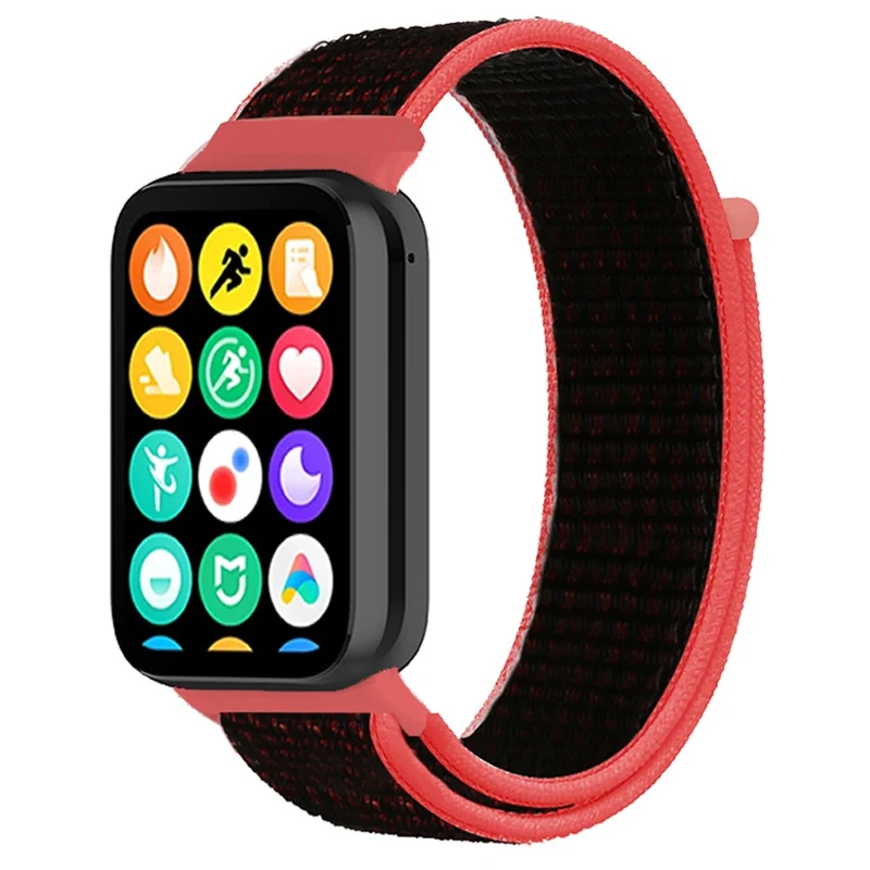 Xiaomi Smart Band 8 Pro / Redmi Watch 4 Nylon Loop Watch Band Breathable Sport Strap - Rainbow