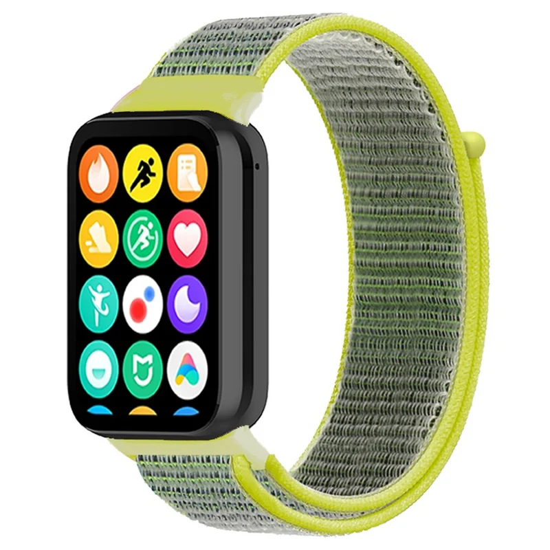 Xiaomi Smart Band 8 Pro / Redmi Watch 4 Nylon Loop Watch Band Breathable Sport Strap - Rainbow