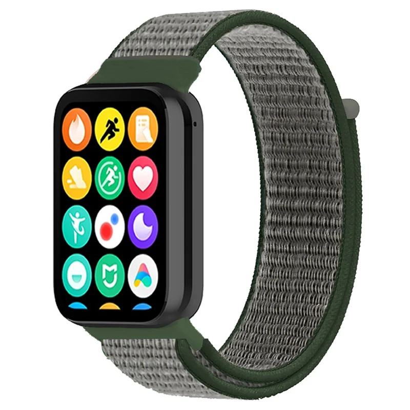 Xiaomi Smart Band 8 Pro / Redmi Watch 4 Nylon Loop Watch Band Breathable Sport Strap - Rainbow