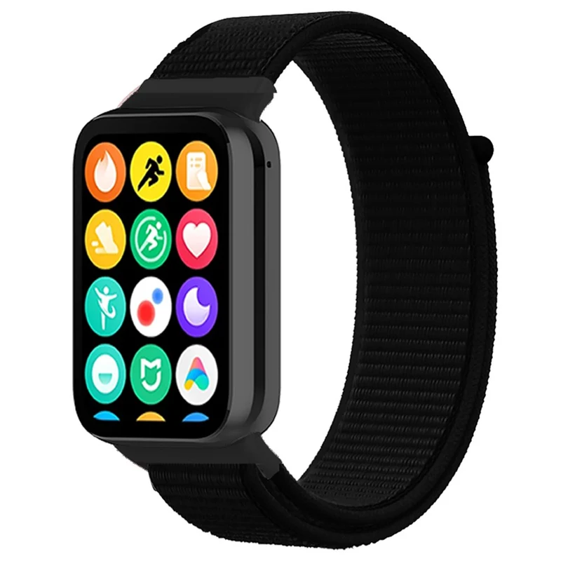Xiaomi Smart Band 8 Pro / Redmi Watch 4 Nylon Loop Watch Band Breathable Sport Strap - Rainbow