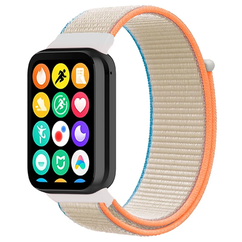 Xiaomi Smart Band 8 Pro / Redmi Watch 4 Nylon Loop Watch Band Breathable Sport Strap - Rainbow