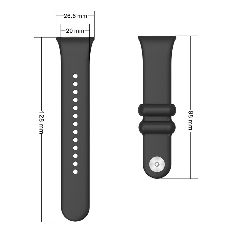 Xiaomi Smart Band 8 Pro / Redmi Watch 4 Watch Strap Silicone Replacement Wristband