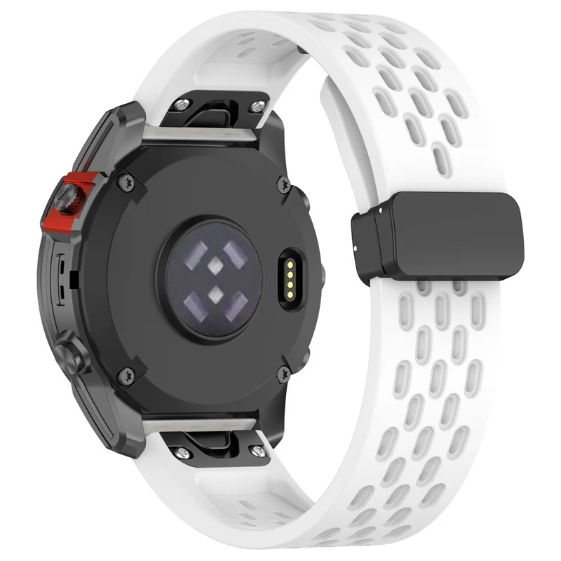 20mm multi-hole style silicone strap with buckle for Garmin Watch
