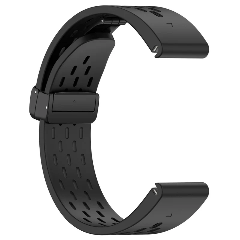 20mm multi-hole style silicone strap with buckle for Garmin Watch