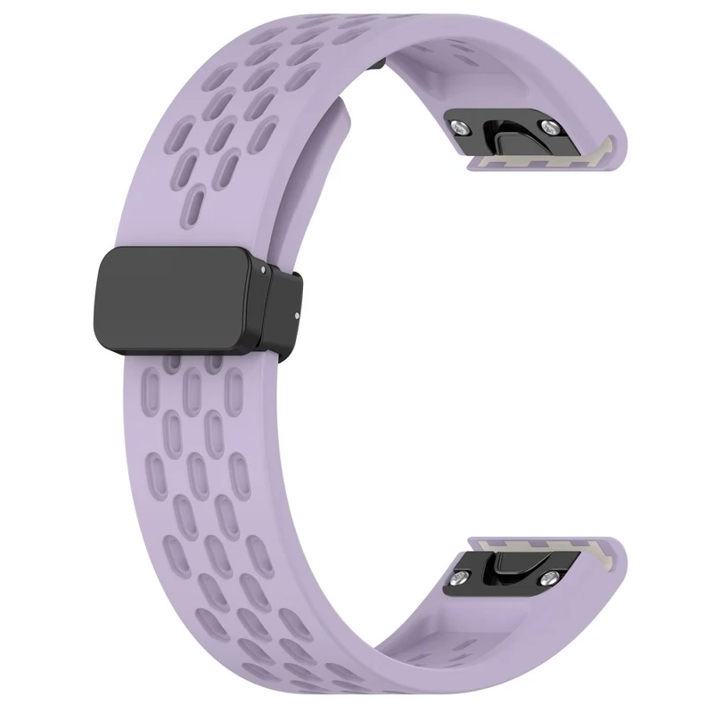 20mm multi-hole style silicone strap with buckle for Garmin Watch