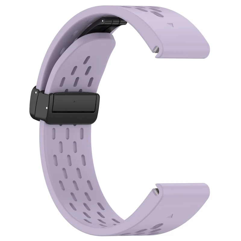 26mm multi-hole style silicone strap with buckle for Garmin Watch
