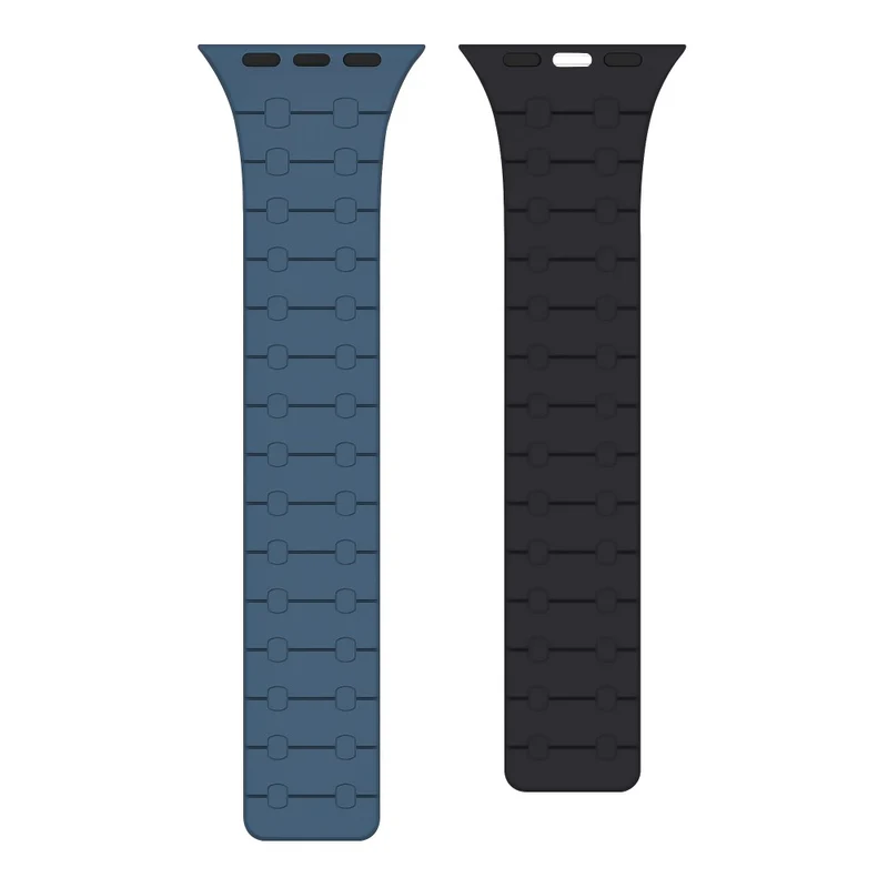 Apple Watch Series 9 41mm silicone strap - Orange+ Midnight